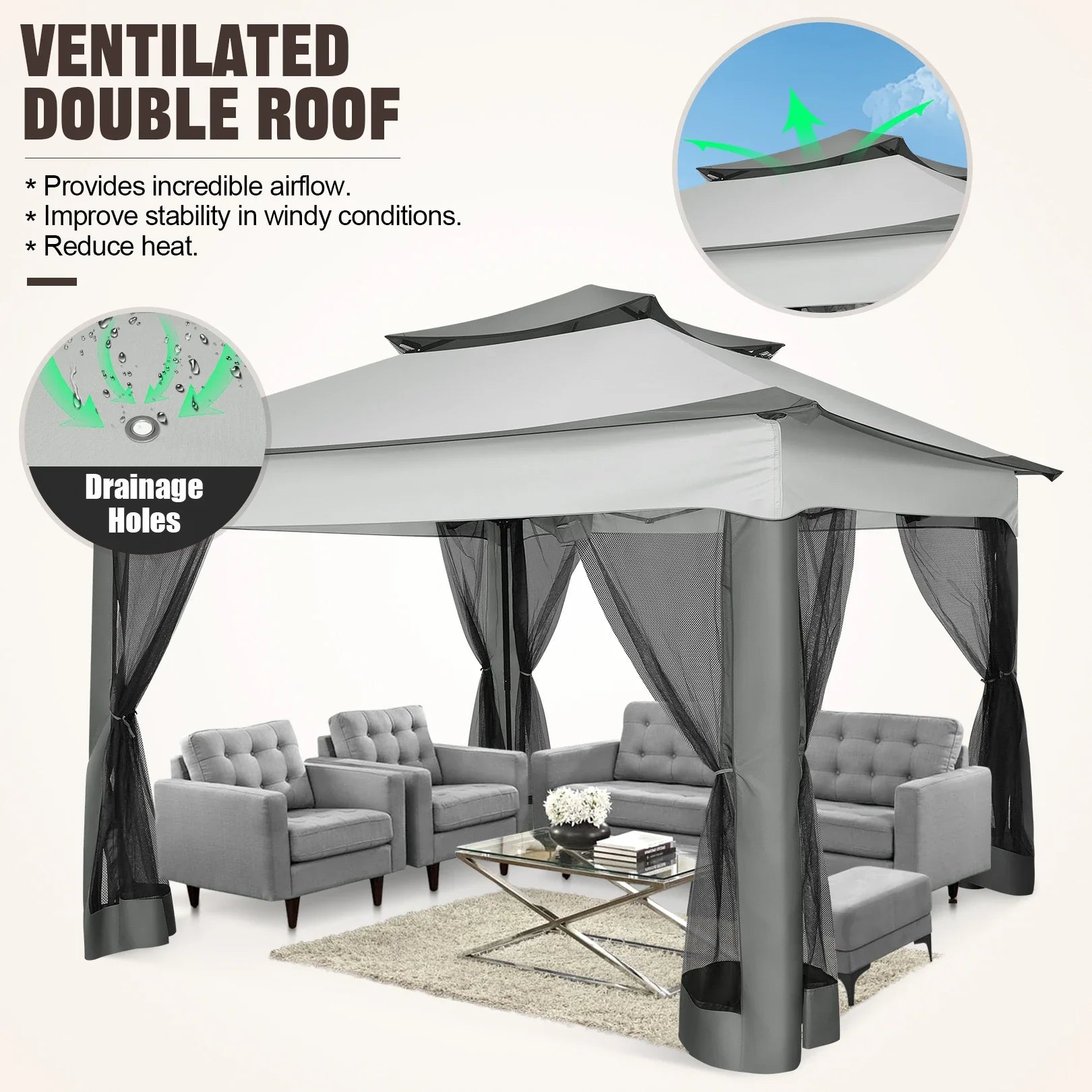 Easy Setup Garden Gazebo