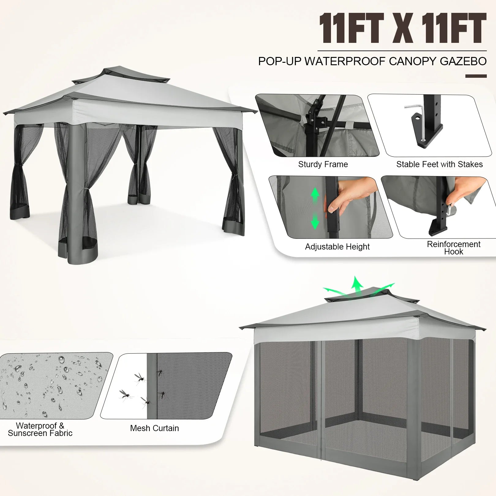 Easy Setup Garden Gazebo