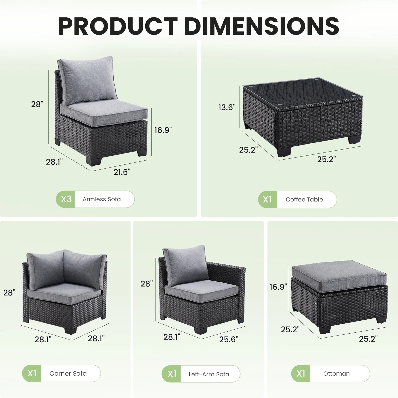 Farini Cozy Outdoor Sofa Set