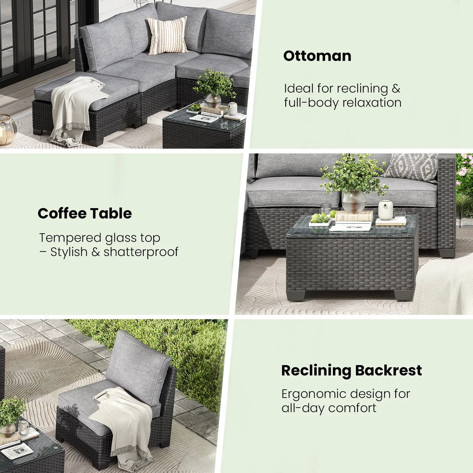 Farini Cozy Outdoor Sofa Set