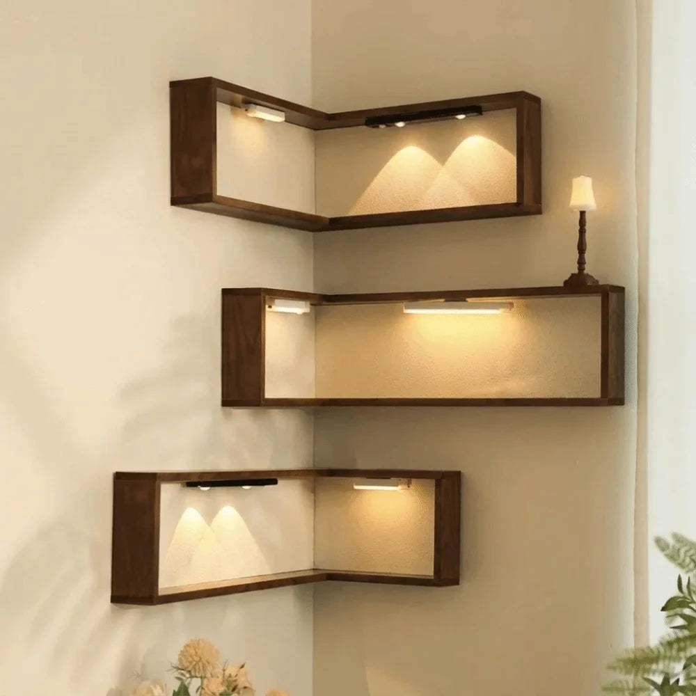 Chic Corner Wall Display Shelf