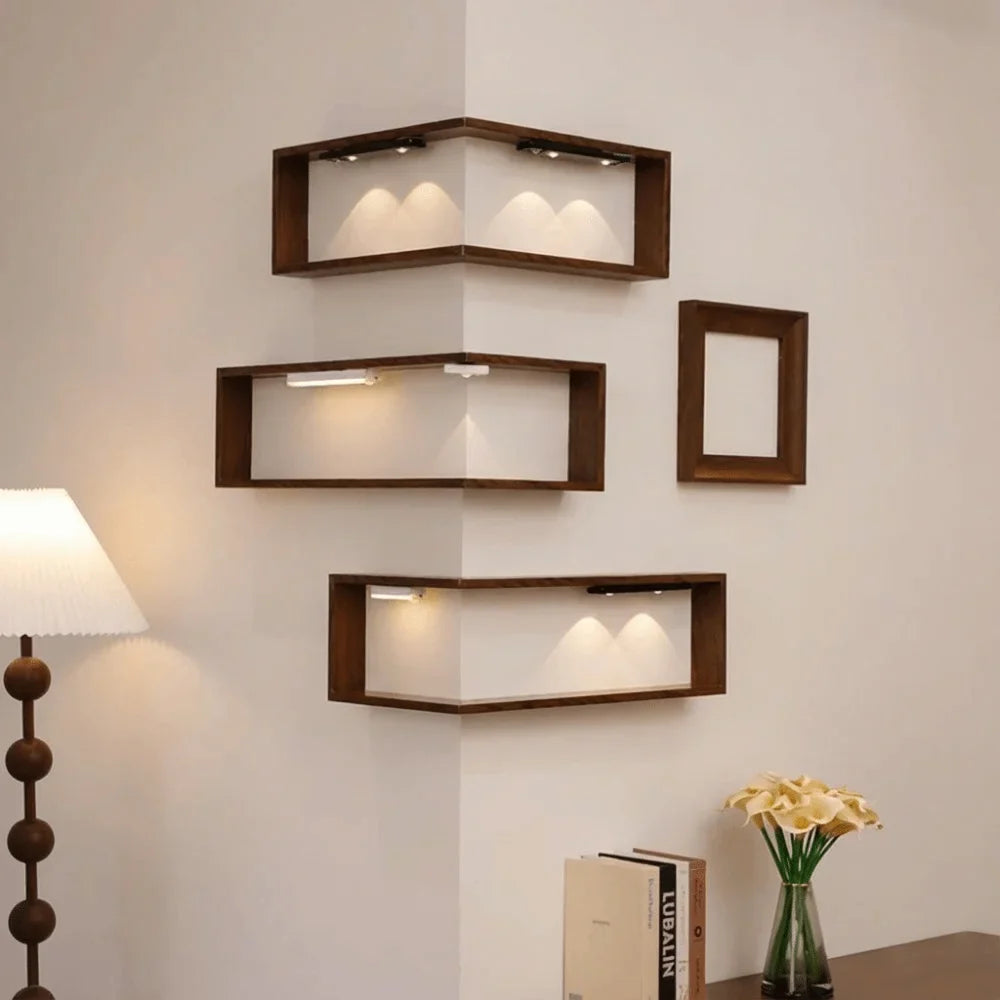 Chic Corner Wall Display Shelf